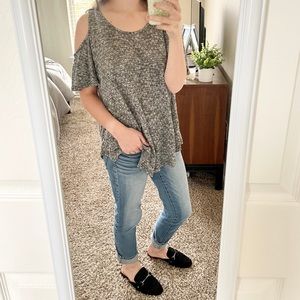 Umgee Cold Shoulder Top